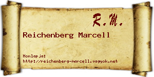 Reichenberg Marcell névjegykártya