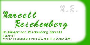 marcell reichenberg business card